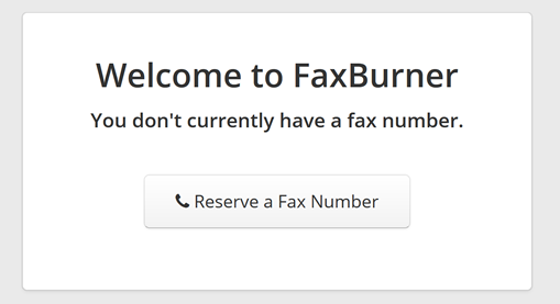 "Reserve a Fax Number" from your Faxburner account 