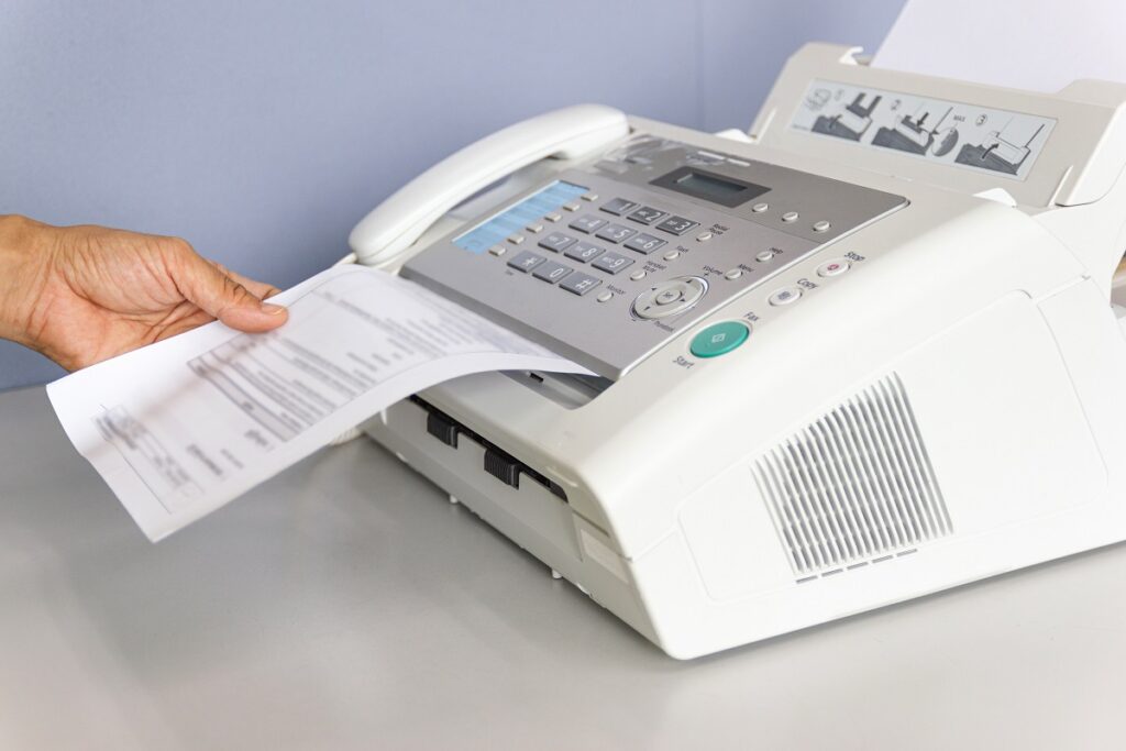 Using Fax Machine